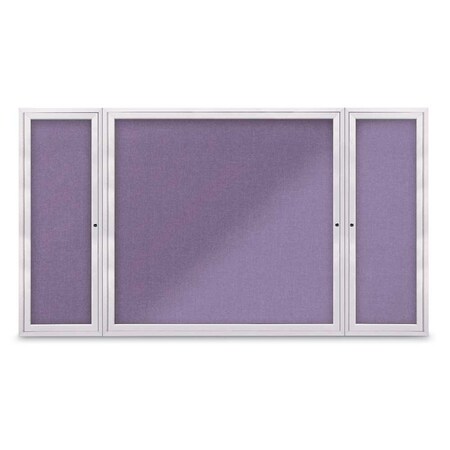 United Visual Products Indoor Enclosed Combo Board, 48"x36", Gold Frame/Blue & Pearl UVCB4836G-BLUE-PEARL